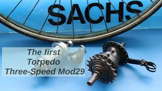 The first Three-Speed from Fichtel and Sachs is the Torpedo mod29.