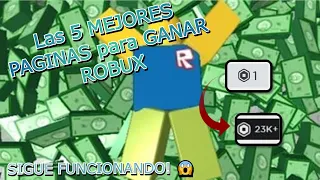 ✅Las 5 MEJORES PAGINAS para GANAR ROBUX🤩🤑(Actualizado 2023)✅