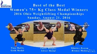 Women's 75+ Kg Class Best of the Best, from the 2016 Ohio Weightlifting Championships