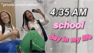 a 4:35 am school day in my life *private school edition*