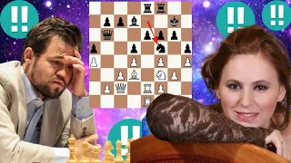 2882 Elo chess game | Judit Polgar vs Magnus Carlsen 14