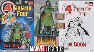 ***see updated video*** Every Marvel Legends Doctor Doom Toybiz and Hasbro Comparison List Retro