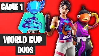Fortnite World Cup DUO Game 1 Highlights [Fortnite World Cup Highlights]