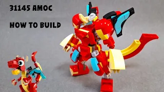 [HOW TO BUILD] Lego 31145 Alternate Build - Red Dragon Mech