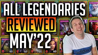 ONLY LEVEL THE BEST! ALL LEGENDARY CHAMPIONS REVIEWED IN 30s MAY 2022 | Raid: Shadow Legends