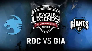 ROC vs. GIA - Week 7 Day 2 | EU LCS Summer Split | Team Roccat vs. Giants Gaming (2018)