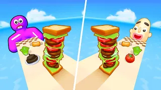 Sandwich Runner | Tall Man Run - All Level Gameplay Android,iOS - NEW GAME LEVELS UPDATE