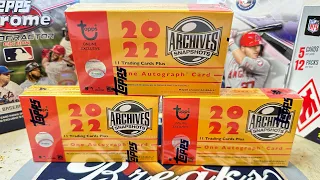 NEW! 2022 Topps Archives Snapshots - 3 Boxes - Gold Auto! SP and More!