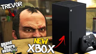 TREVOR STEALS THE NEW XBOX in GTA 5