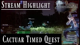 How to Find and Complete Timed Quest: 100 Cactuar/Slactuar - Final Fantasy XV [ps4 720p60]