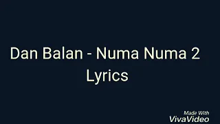 Dan Balan - Numa Numa 2 ft. Marley Water - Lyrics