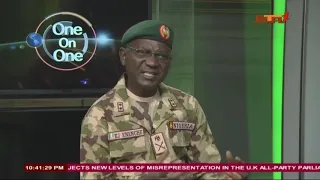 NTA One On One with Director Defence Information, MAJ GEN JOHN ENECHE