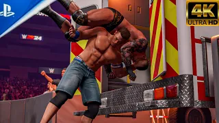 WWE2K24 - Ambulance Match John Cena vs Randy Orton - Full Match Extreme Blood