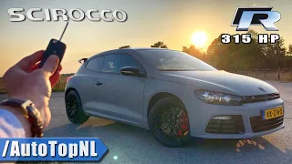 VW Scirocco R 315HP REVIEW POV on AUTOBAHN (No Speed Limit) by AutoTopNL