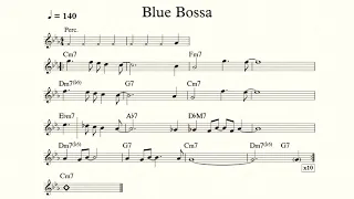 Blue Bossa Backing Track For Piano & Guitar BPM 140