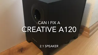 Short: can i fix a Creative A120 2.1 speaker after ESD ? ⚡⚡⚡ [RE-UPLOAD]