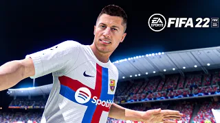 FIFA 22 - Barcelona Vs Manchester United Ft. Lewandowski, Kits 22/23 | UCL Full Match | Gameplay PC