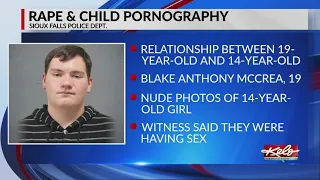 19-year-old arrested for rape, child pornography