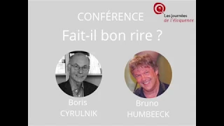 "Fait il bon rire ?" - Conférence avec Boris Cyrulnik et Bruno Humbeeck