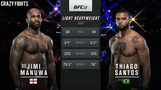 Jimi Manuwa vs Thiago Santos - Light Heavyweight Bout (Highlights)