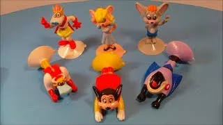 1989 WENDY'S THE NEW ADVENTURES OF MIGHTY MOUSE SET OF 6 FULL COLLECTION VIDEO REVIEW