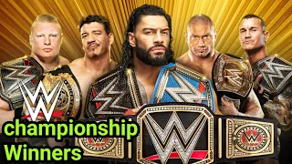 Every WWE championship Winners (2000-2023)