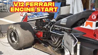 V12 FERRARI F1 SOUND - START ENGINE - Dallara 192