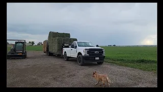 7.3 godzilla! vs 27,000 lbs of hay!