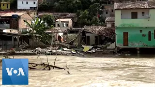 Homes Destroyed by Floods in Brazil