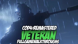 Call of Duty 4: Modern Warfare Remastered Veteran Full Game Walkthrough