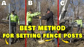 Fence Foam vs Dry Pack vs Wet Set | We compare methods to see which is best for fence posts