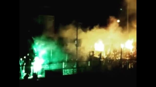 FC Zürich in Aarau 13.03.2017 (Pyroshow)