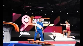 Oksana Chusovitina (UZB) VT - 2019 World Championships - Podium Training