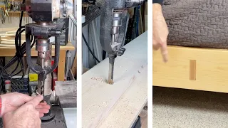 Step Up Your Woodworking With This Mortising Drill Press Attachment