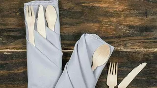 FANCY  SILVERWARE  POUCH  NAPKIN  FOLDING