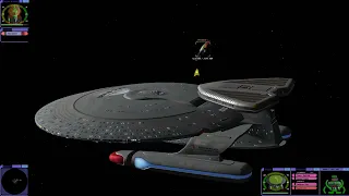 Nebula Class Starship VS Voyager in Star Trek Bridge Comander
