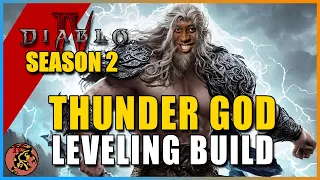 Diablo 4 - Season Two S-Tier Druid Leveling Build! 1-70+ Druid Lightning Storm Build Guide!