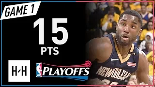 E'Twaun Moore Full Game 1 Highlights Pelicans vs Warriors 2018 NBA Playoffs - 15 Pts!