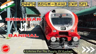 Srinagar To Banihal Train Travel 🚄 Switzerland Of India 🏞️ High-Secured Train Route Of India 🚆 #hope