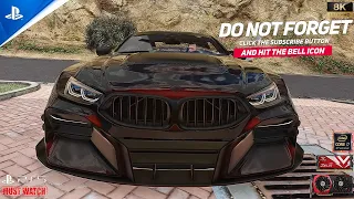 ⁴ᴷ⁶⁰ GTA 6 PS5 Graphics Mod With Realistic Vegetation Ultra Realistic Driving BMW M8 Competition 4K