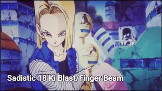 Android 18 - All attacks and skills on anime - DBZ and DBS