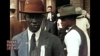 World's Only Film of 1921 Greenwood Tulsa Race Massacre  - Enhanced Colorized