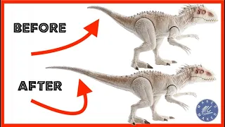 Fixing my Mattel INDOMINUS REX's Faulty Chomping Action Feature and Sculpting a Longer Tail!