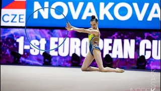 1ST European Cup 2024 - Nikola Nováková - senior2007 - CZE - hoop - score 28.600