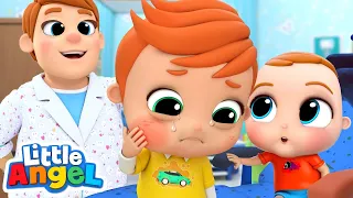 Boo Boo Song (Dentist) - Little Angel | Kids Cartoons & Nursery Rhymes | Moonbug Kids