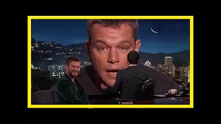 Breaking News | Matt damon tries to ruin chris hemsworth’s ‘kimmel’ interview