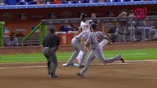 WSH@MIA: Gordon out on bunt attempt after review