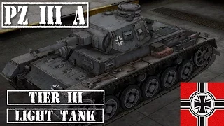 WOT Blitz - Pz III A Full Tank Review - German Tier 3 Light || World of Tanks Blitz ||