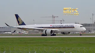 Airbus A350-941 from Singapore Airlines 9V-SJB arrival at Munich Airport MUC EDDM