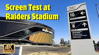 HUGE Screen Test at Raiders Stadium